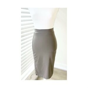 Babaton Taupe Pencil Skirt